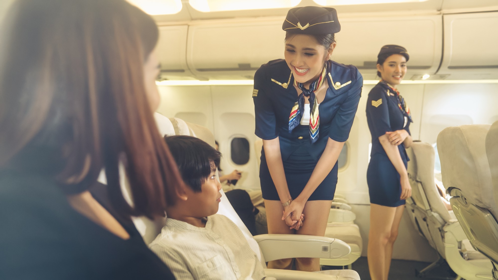 air hostess in airline