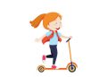 girl on scooter
