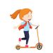girl on scooter
