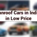 Top 10 Sunroof Cars in India in Low Price (2021)