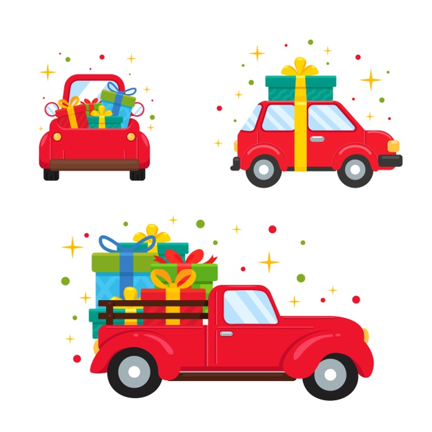 gifts for 1 year old boy - A car loaded with gifts