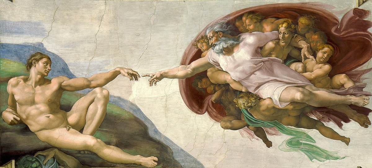 Michaelangelo Paintings - The Creation of Adam