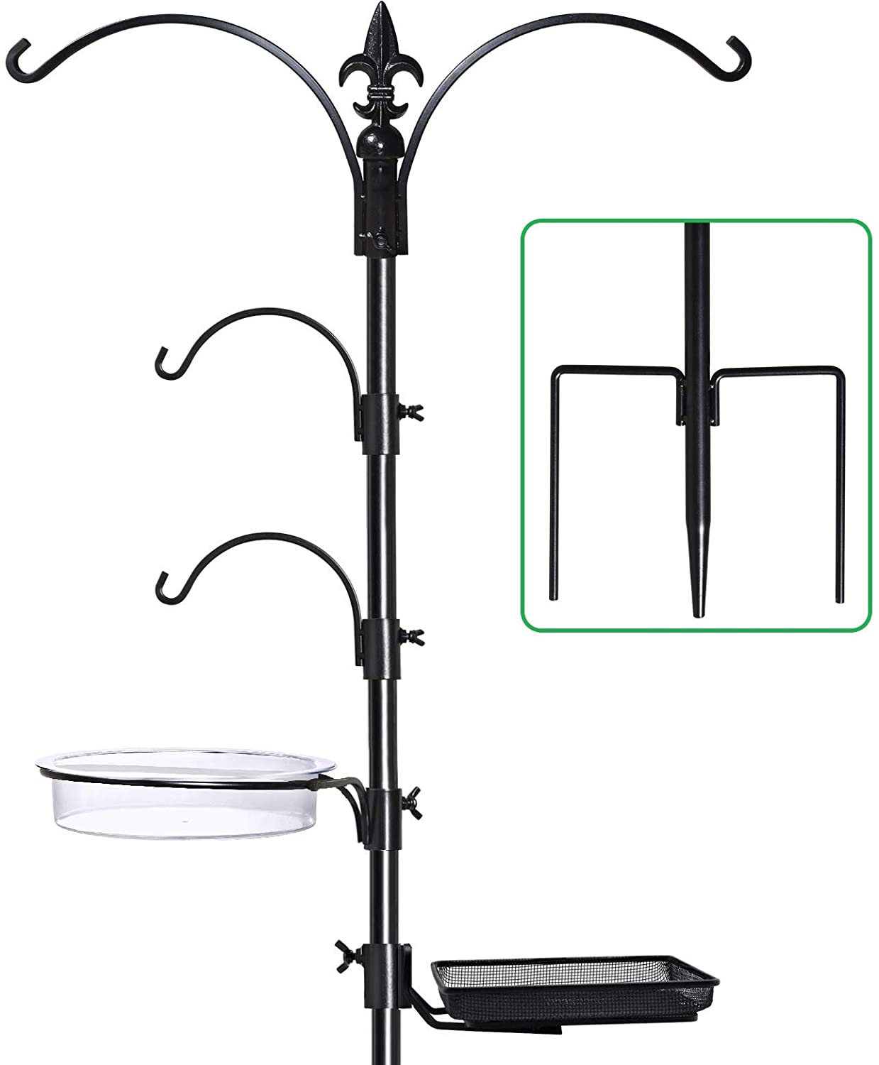 squirrel proof bird feeder poles - Gray Bunny Feeder Station