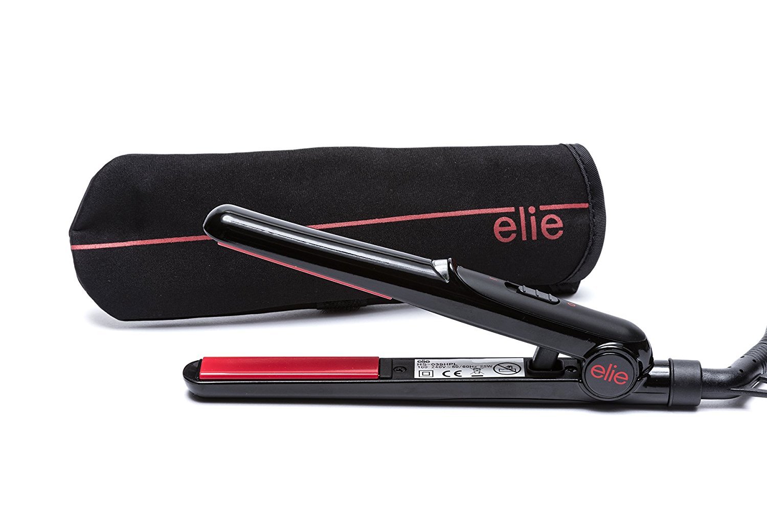 The Elle Black Travel Hair Straighteners