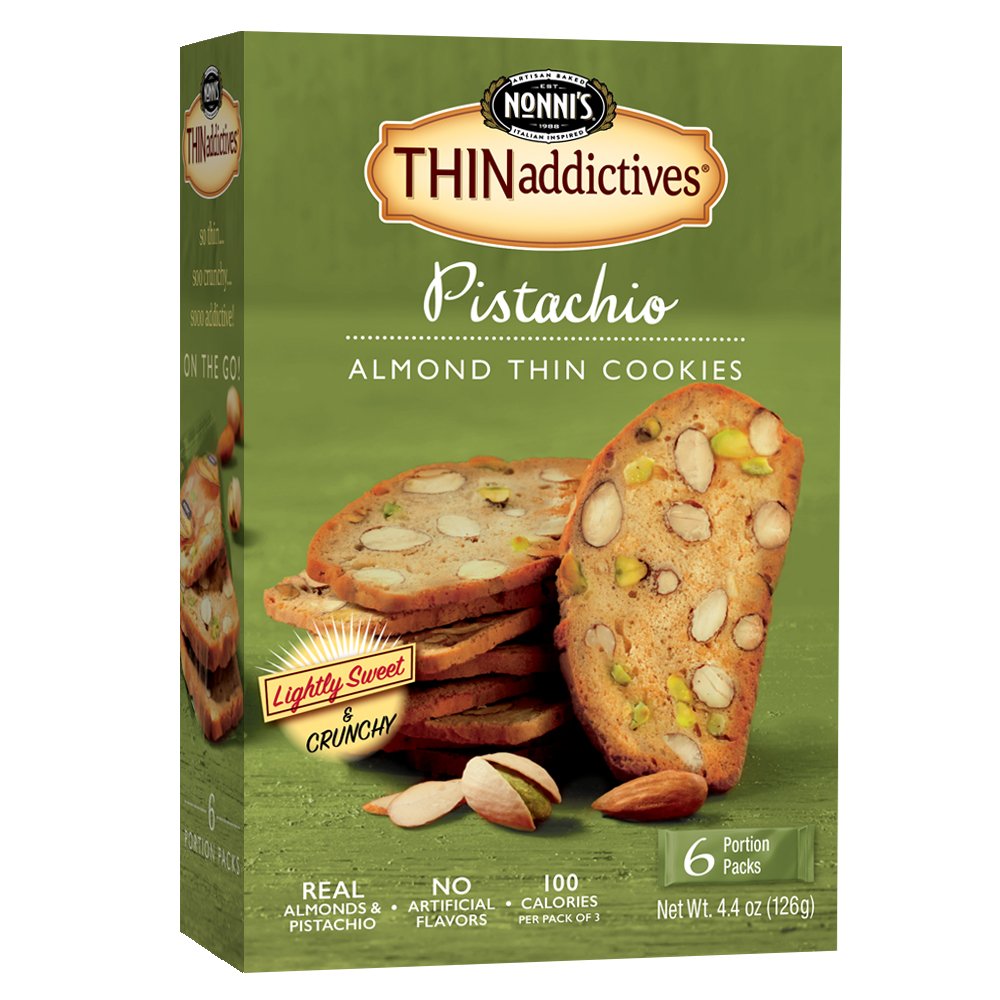 sugar free cookies - Nonni's THINaddictives- Flavor Name: Pistachio Almond