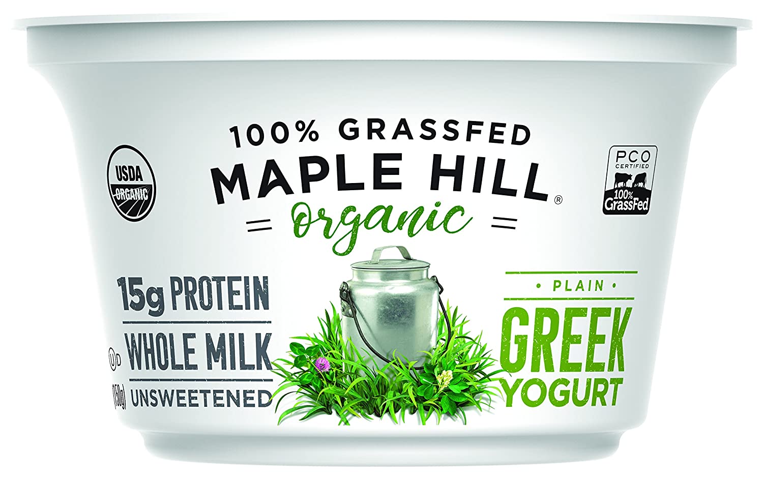 sugar free yogurt - Maple Hill Creamery 100% Grass-Fed Organic Greek Yoghurt