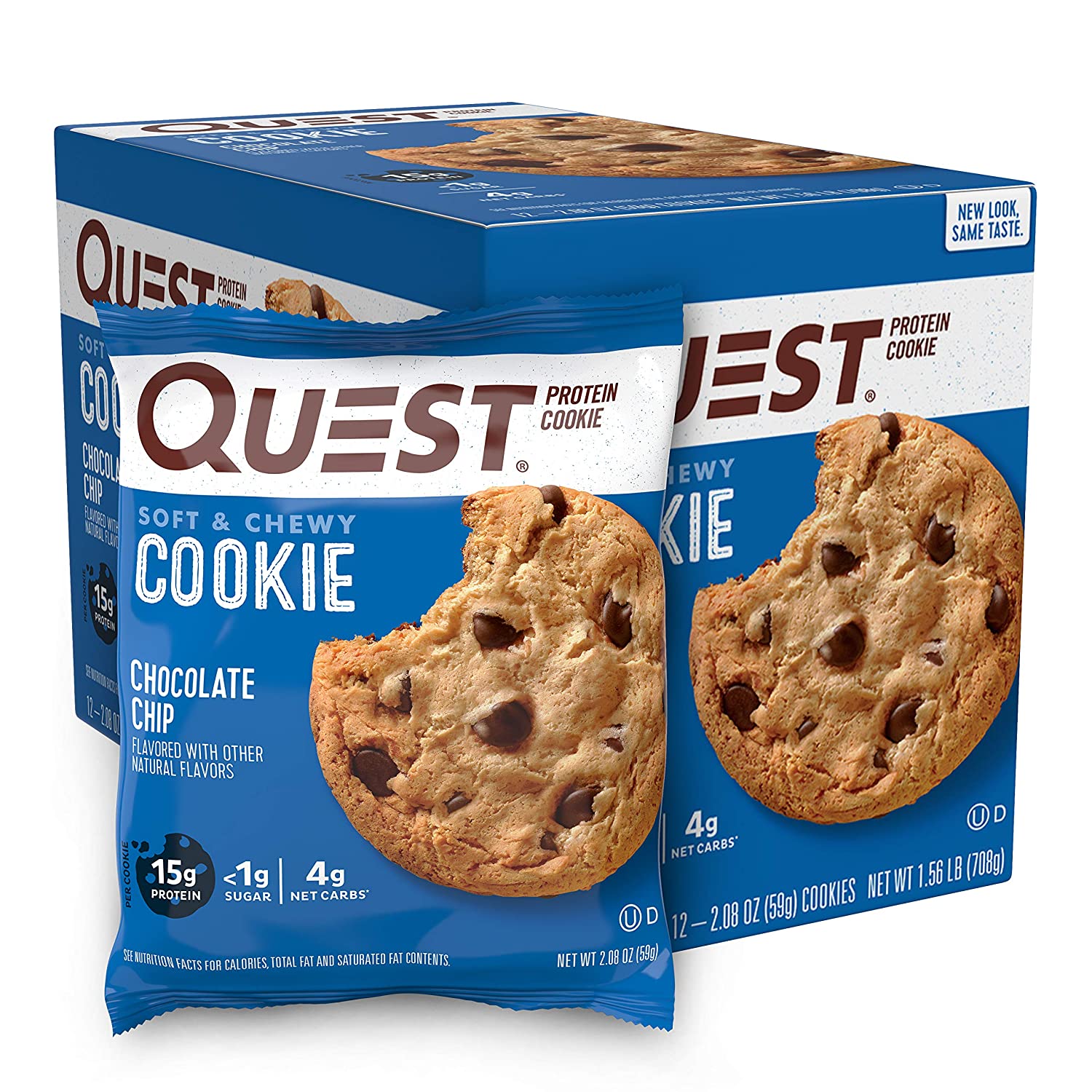sugar free cookies - Quest Nutrition Chocolate Chip Cookies