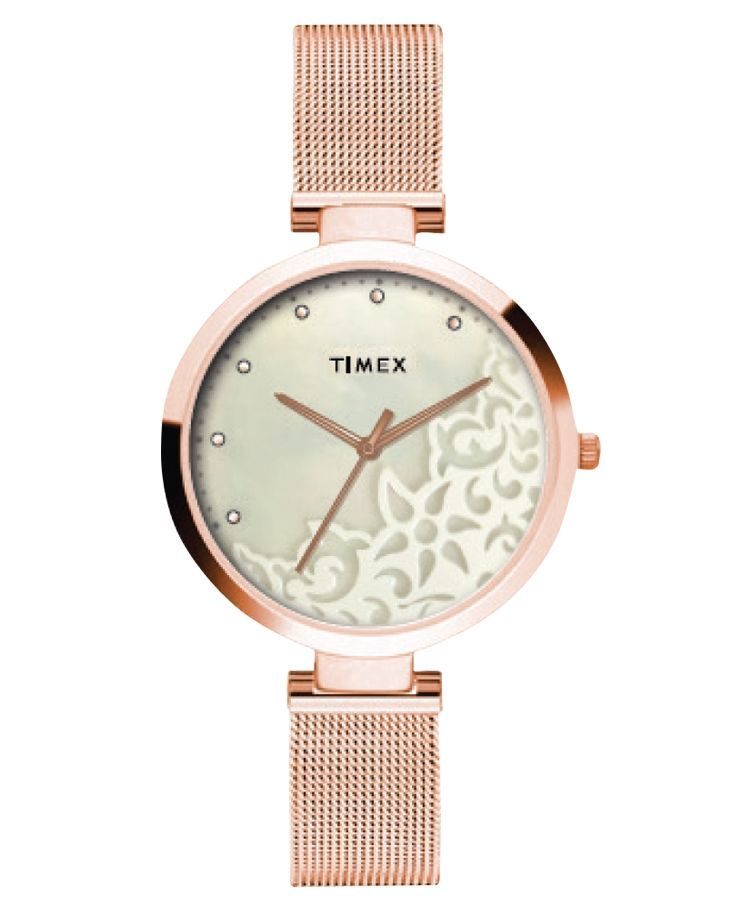 gifts for a 16 year old girl - Timex Analog Silver Dial Women's Watch