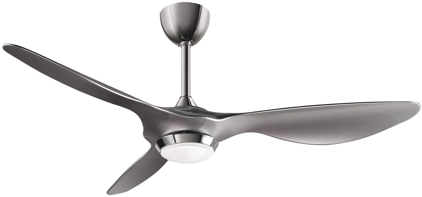 girl ceiling fans - Reiga 52-in Silver Ceiling Fan 