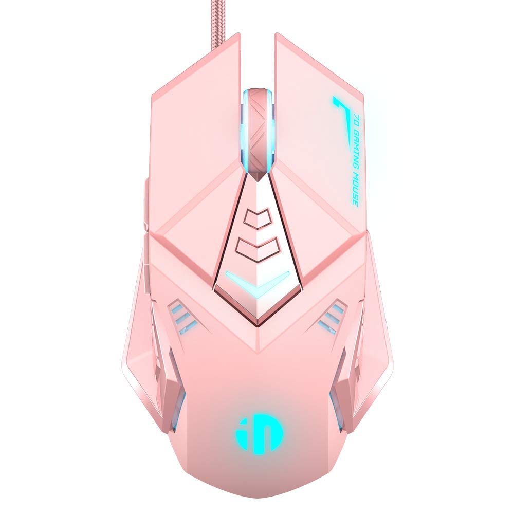 pink mouse - INPHIC Pink Gaming Mouse