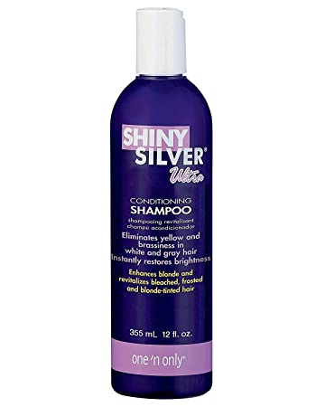 colour depositing shampoo for grey hair- One n’ Only Shiny Silver Ultra Shampoo