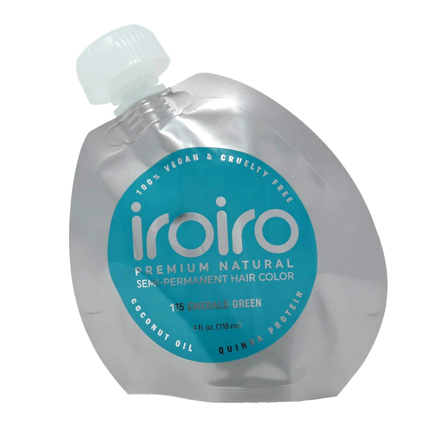  Iroiro Natural Premium Semi-Permanent Hair Color – 115 Emerald Green