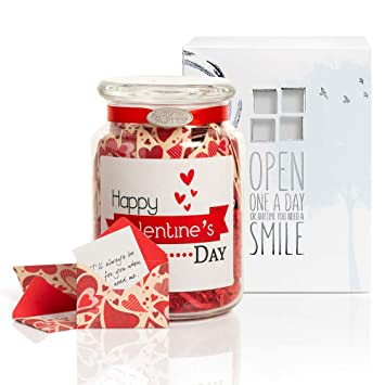 gifts for 50 year old women - A Jar Of Messages In Mini Envelopes 