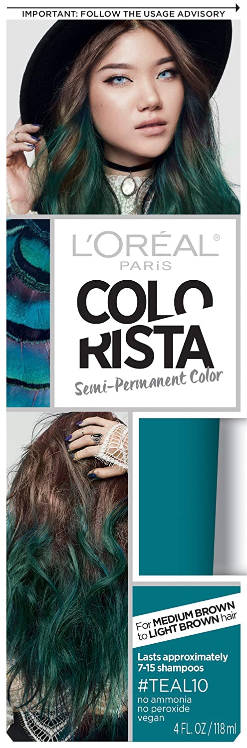 L’Oreal Paris Colorista Semi-Permanent Hair Color – Teal