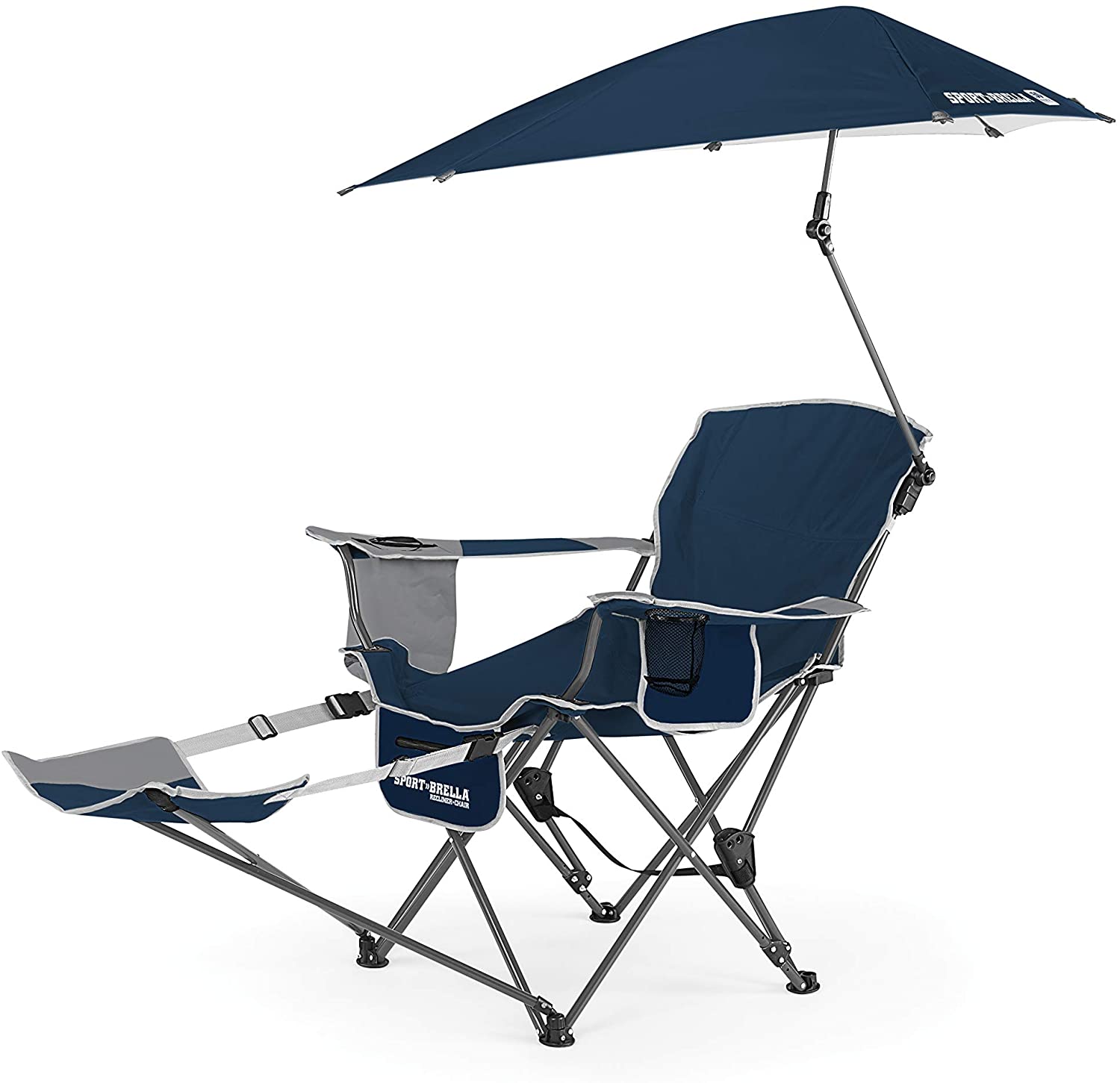 canopy chair - Sport-Brella 3-Position Recliner Chair with Removable Umbrella and Footrest