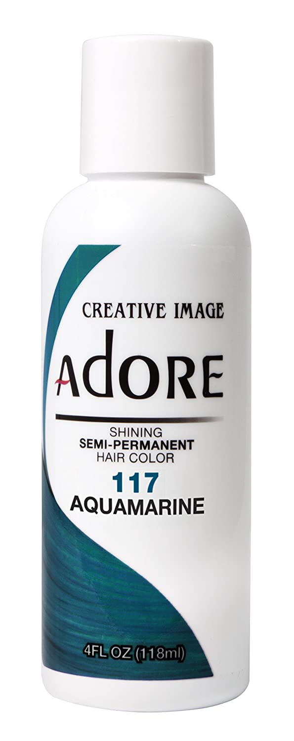 teal hair dye - Adore Shining Semi-Permanent Hair Colour – 117 Aquamarine