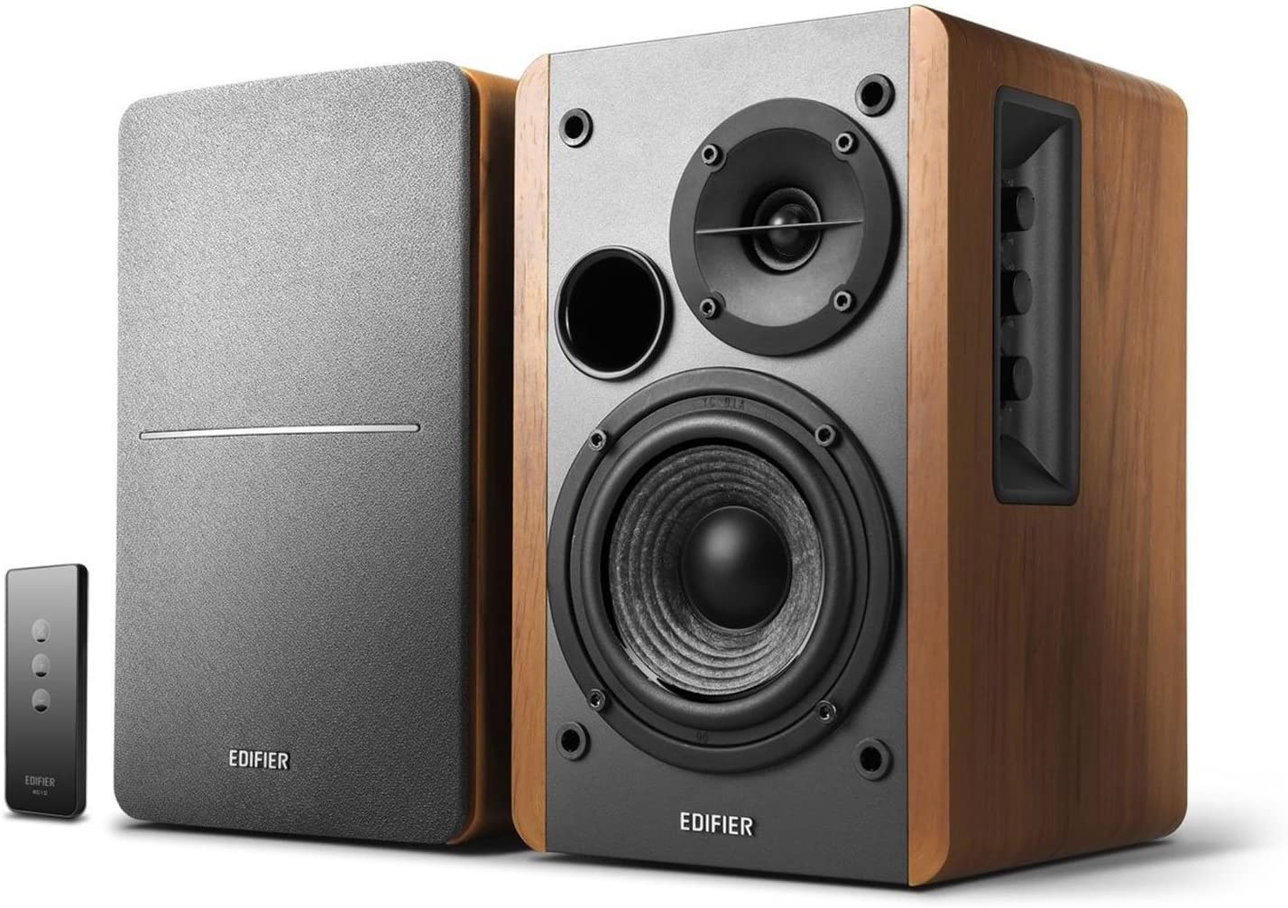 speakers for TV - Edifier R1280T Powered Bookshelf Speakers - 2.0 Stereo Active Near Field Monitors - Studio Monitor Speaker - Wooden Enclosure - 42 Watts RMS