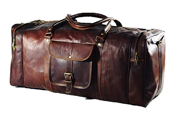 vintage luggage - Urban Dezire Leather Duffle Bag