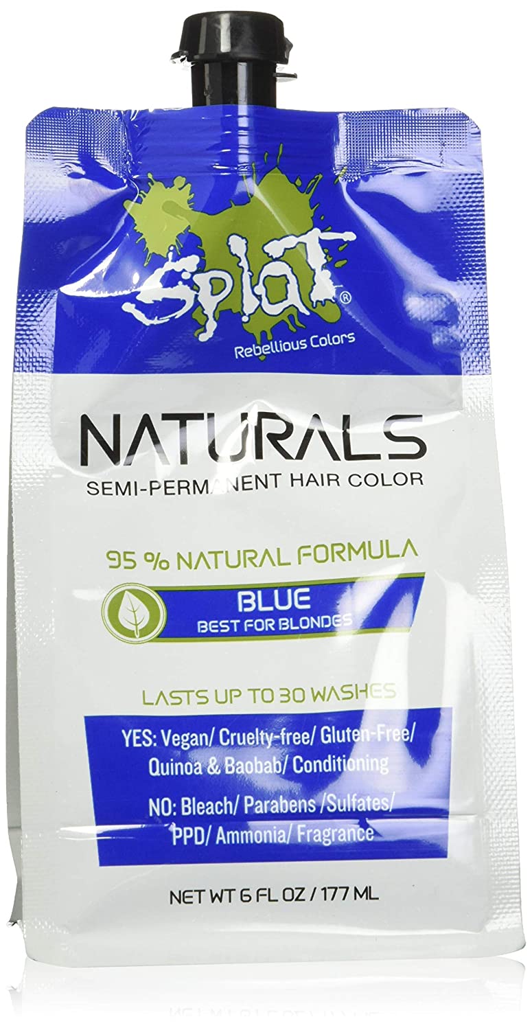 teal hair dye - Splat Naturals Semi-Permanent Teal Hair Dye