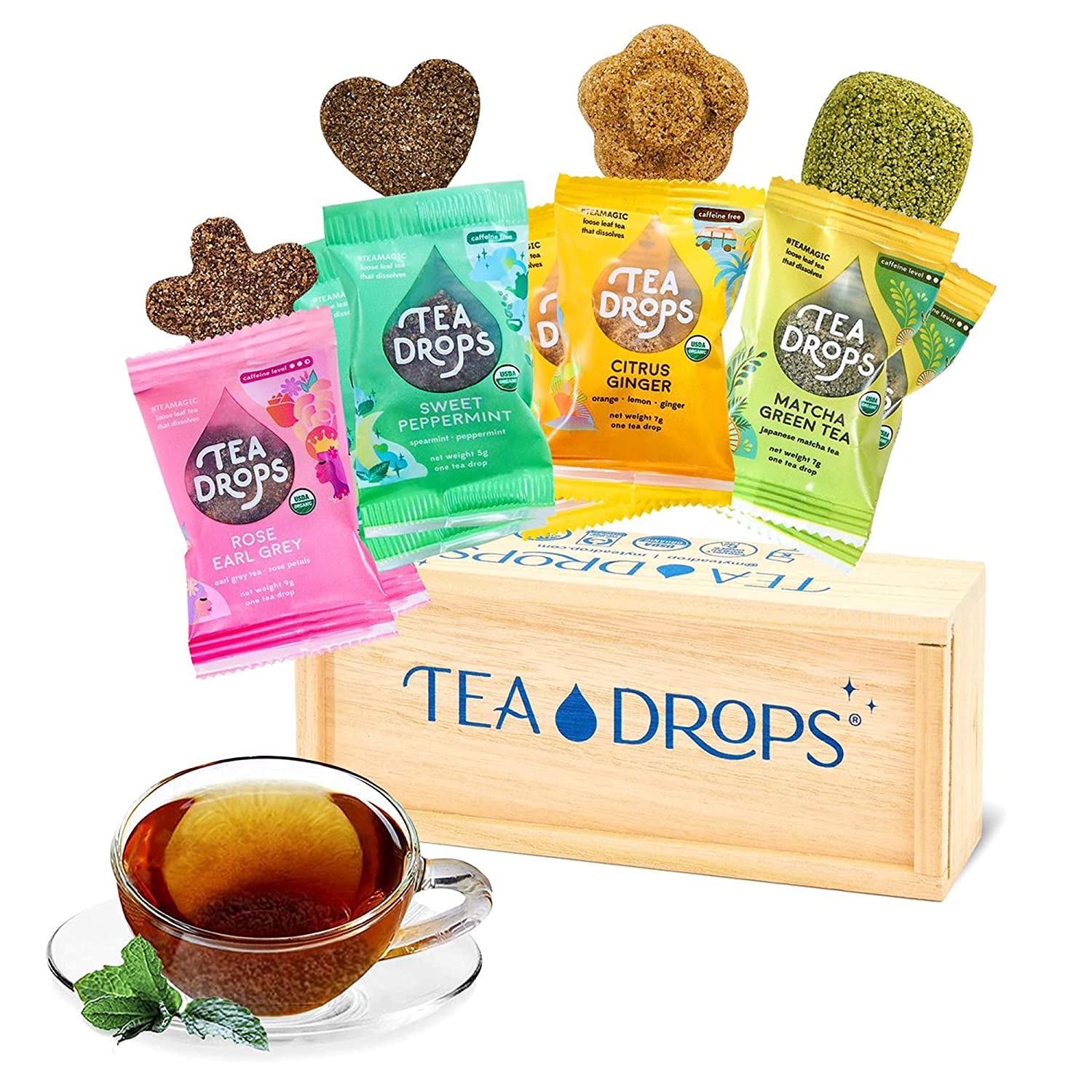 gifts for 50 year old women - Tea Drop Sampler