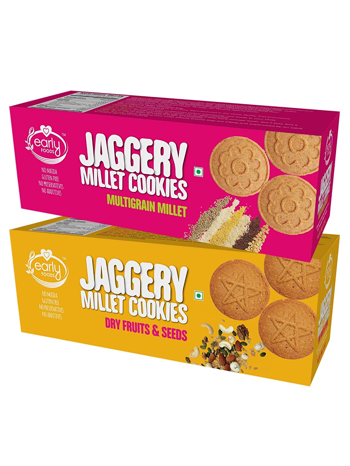 Early Foods Assorted – Dry Fruit & Multigrain Millet Jaggery Cookies