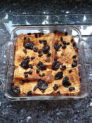 london food - Bread and Butter Pudding