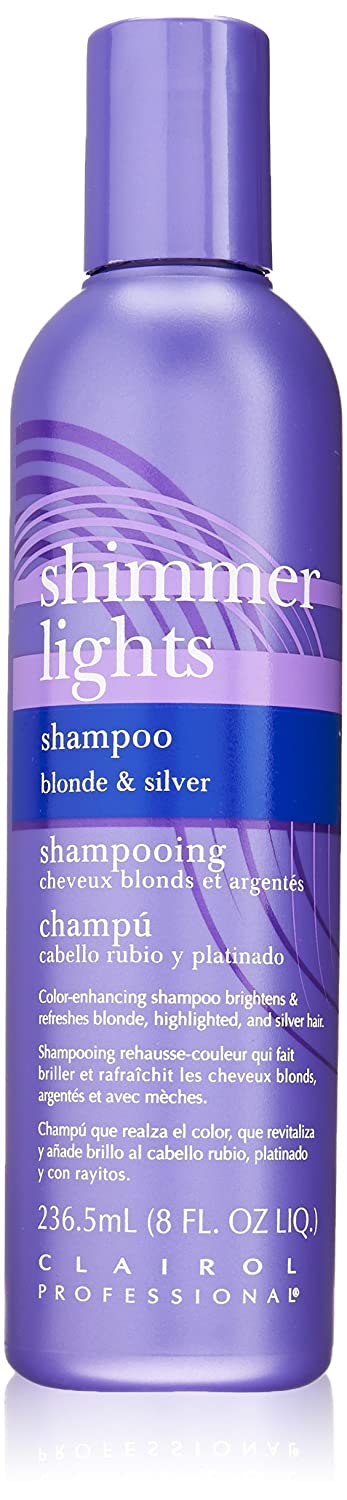 colour depositing shampoo for grey hair - Clariol Shimmer Lights Shampoo Blonde and Silver