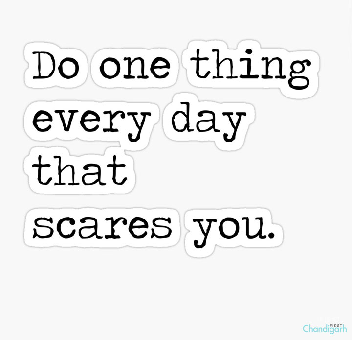 positive thinking quotes for Whatsapp DP- Do one thing every day that scares you