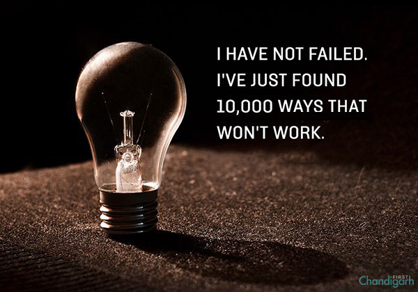 positive thinking quotes for Whatsapp DP- I never failed. I just discovered 10,000 ways that won’t work