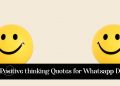 Top 20 Positive thinking Quotes for Whatsapp DP & Status