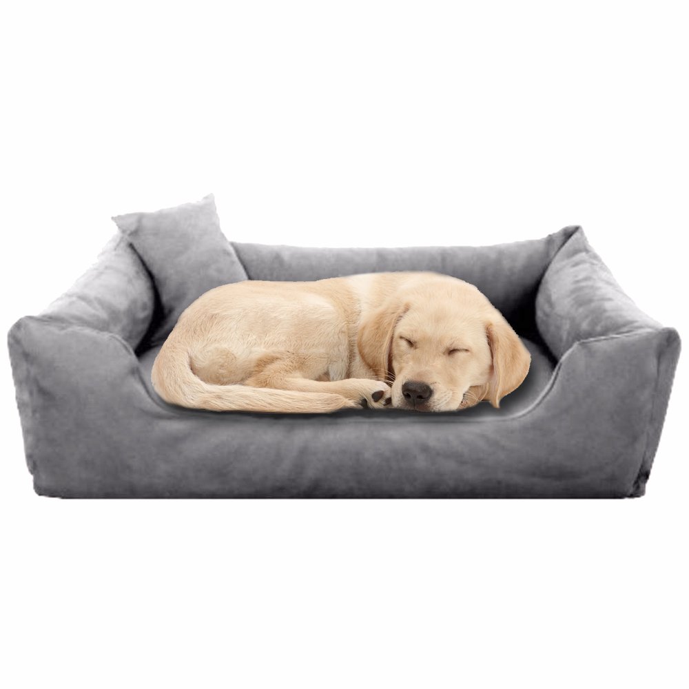 extra large dog beds - Pet Royale Reversible Velvet Bed for Big Dogs (Grey)