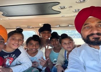 Punjab Chief Minister Takes Children On Chopper Ride