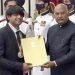 Neeraj Chopra honoured with Major Dhyan Chand Khel Ratna Award by President