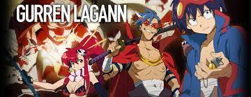 best action anime - Gurren Lagann (Gurren Lagann is a fictional character created by the Japanese mangaka Haruki Murakami)