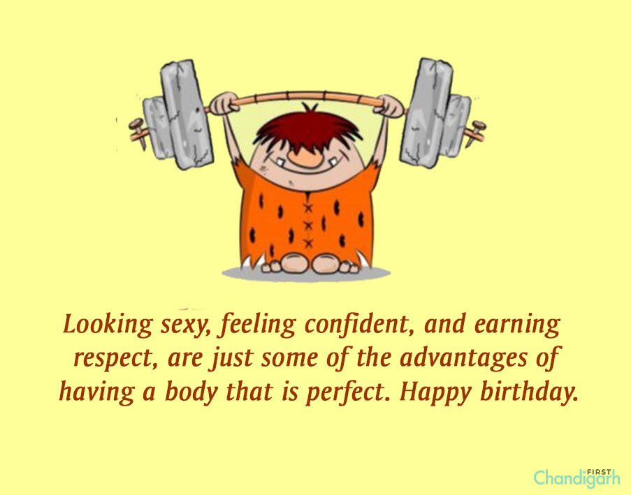 flintstones birthday wishes for gym lover