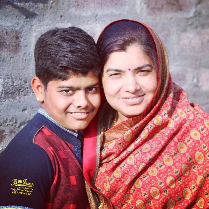 Wish rathod - brother and mother