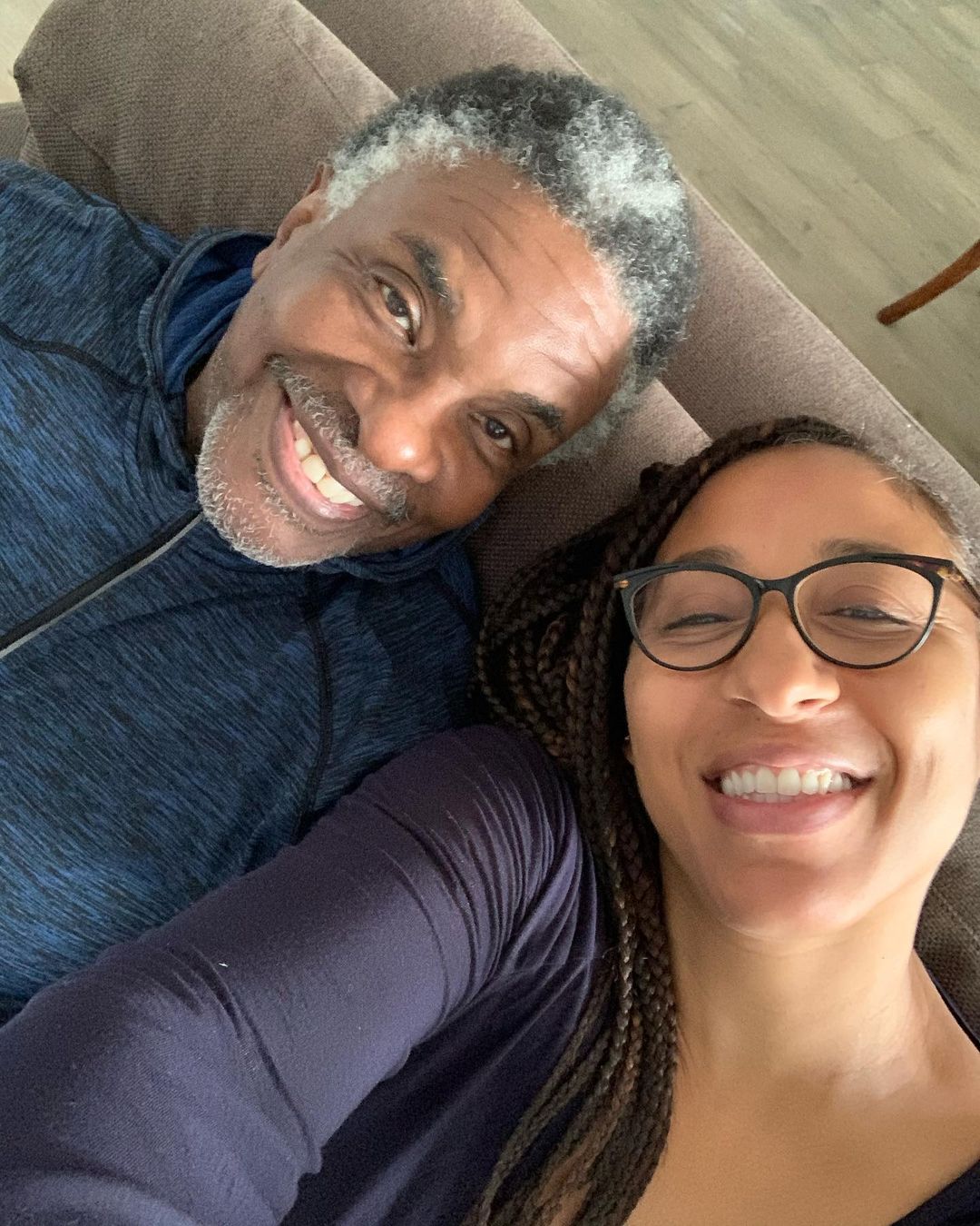 Keith David and wife