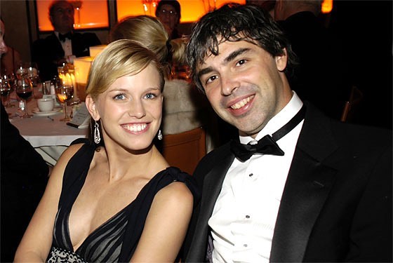 Lucinda with husband Larry Page