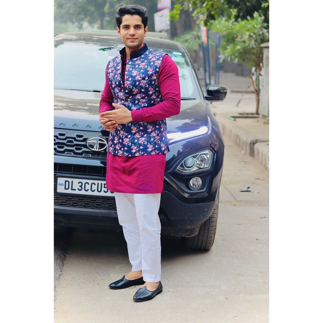 Shivam Malik with car