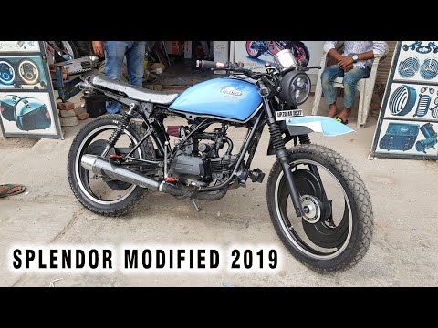 Splendor bike modified into Café racer