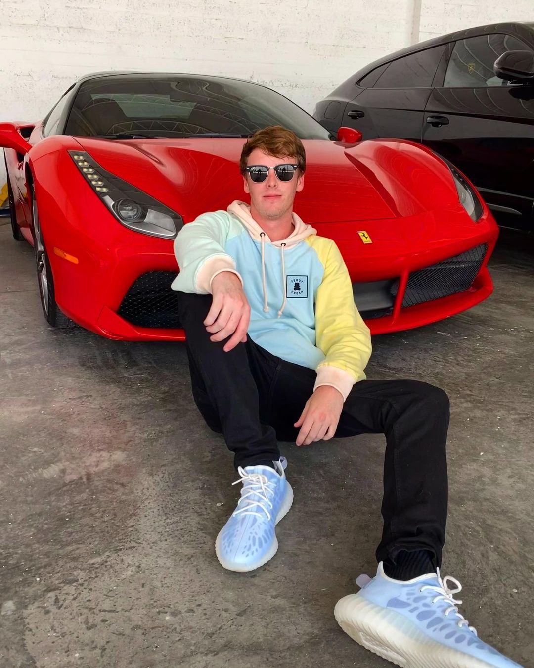 Daniel Mac with red ferrari